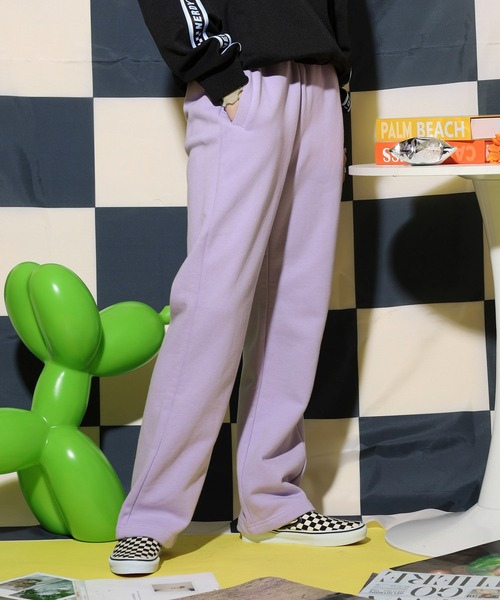 NERDY(ノルディ)の「ブラッシュドスウェットパンツ(スウェットパンツ・レディース・グリーン/パープル/グレー・SS/L/M/S)」の13枚目の写真