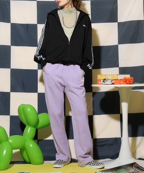 NERDY(ノルディ)の「ブラッシュドスウェットパンツ(スウェットパンツ・レディース・グリーン/パープル/グレー・SS/L/M/S)」の15枚目の写真