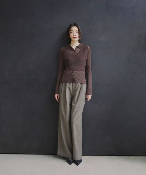 『RAY BEAMS 』レイビームス　セットアップ 　紺ブレ・ワイドパンツ Ray BEAMSがお届けする今！｜ビームス ウィメン 原宿｜BEAMS