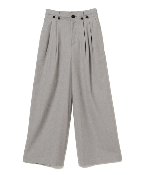 Ray BEAMS(レイビームス)の「RBS / ヘリンボン ワイド パンツ(その他パンツ・レディース・シルバー/ダークブラウン・0/1)」の2枚目の写真