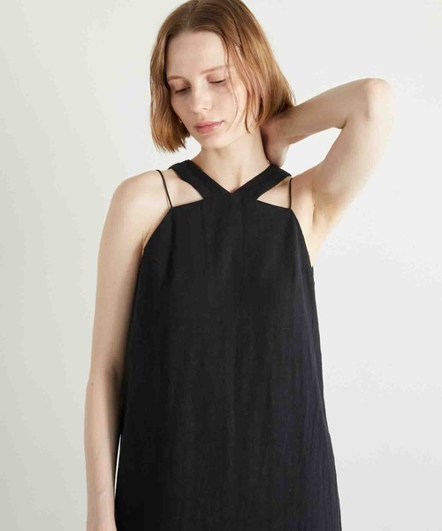 ワンピース LA PEAU DE GEM linen long one piece LA PEAU DE GEM】linen long one piece/リネンロングワンピ