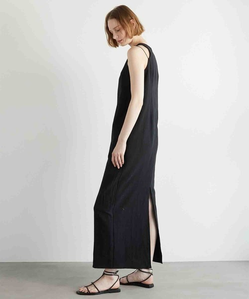 ワンピース LA PEAU DE GEM linen long one piece LA PEAU DE GEM】linen long one piece/リネンロングワンピ