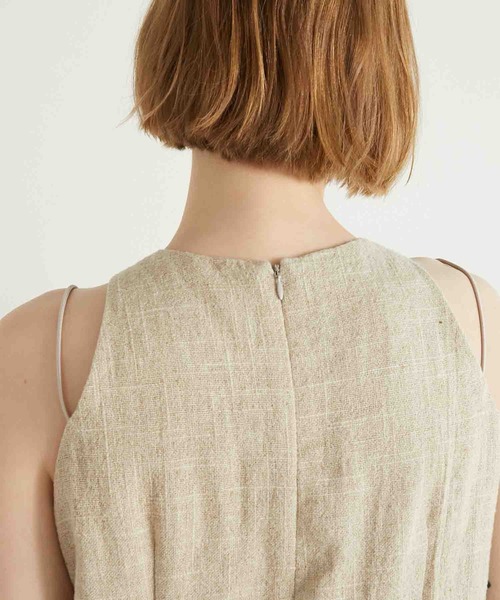 ワンピース LA PEAU DE GEM linen long one piece LA PEAU DE GEM】linen long one piece/リネンロングワンピ