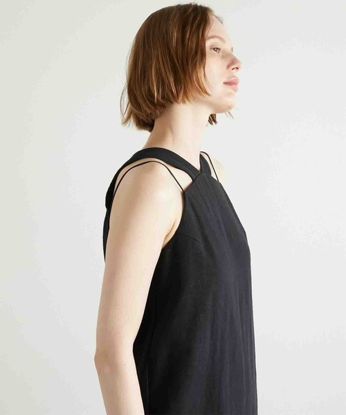 ワンピース LA PEAU DE GEM linen long one piece セール】【LA PEAU DE GEM】linen long one piece/リネンロング