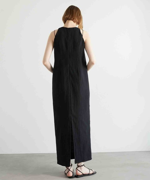 LA PEAU DE GEM】linen long one piece/リネンロングワンピ