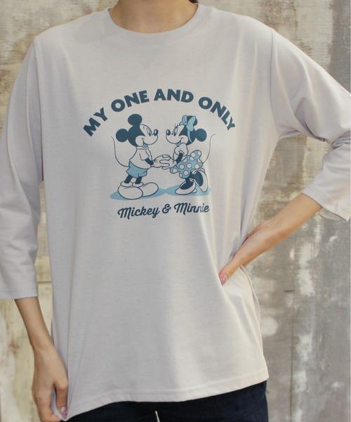セール】【DISNEY/ディズニー】ミッキーマウス＆ミニーマウス プリント