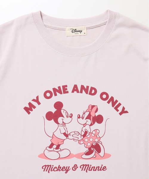 ディズニー ミッキーマウス 七分袖カットソー セール】【DISNEY/ディズニー】ミッキーマウス＆ミニーマウス プリント