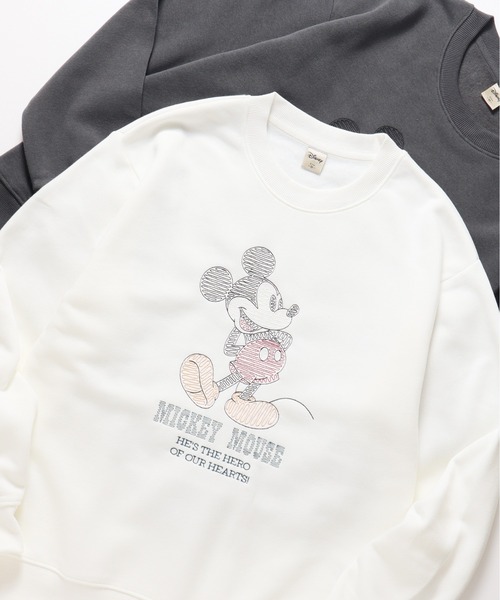 セール】【DISNEY/ディズニー】ミッキーマウス裏起毛アップリケ