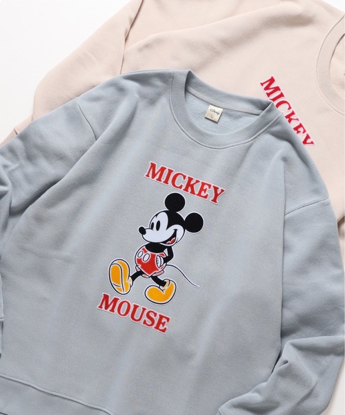 セール】【DISNEY/ディズニー】ミッキーマウス裏起毛アップリケ