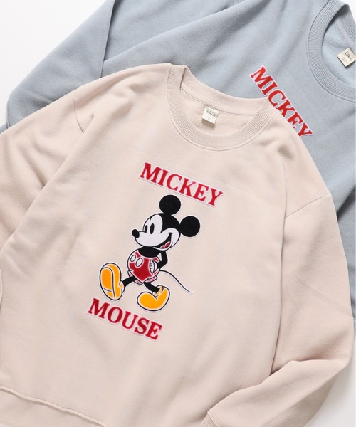 セール】【DISNEY/ディズニー】ミッキーマウス裏起毛アップリケ
