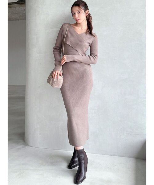 フロントクロスニットワンピース（ワンピース）｜RESEXXY