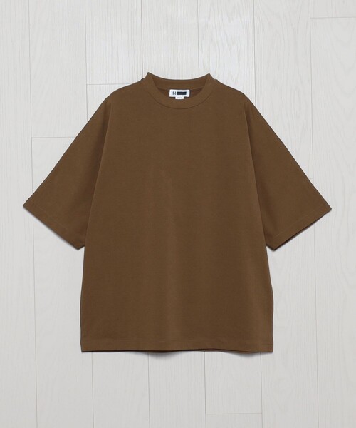 H BEAUTY&YOUTH UNITED ARROWS(エイチビューティーアンドユースユナイテッドアローズ)の「<H>メロー コットン ドルマンスリーブ Tシャツ(Tシャツ/カットソー・メンズ・モカ/ホワイト/ブラック・L/S/M)」の3枚目の写真