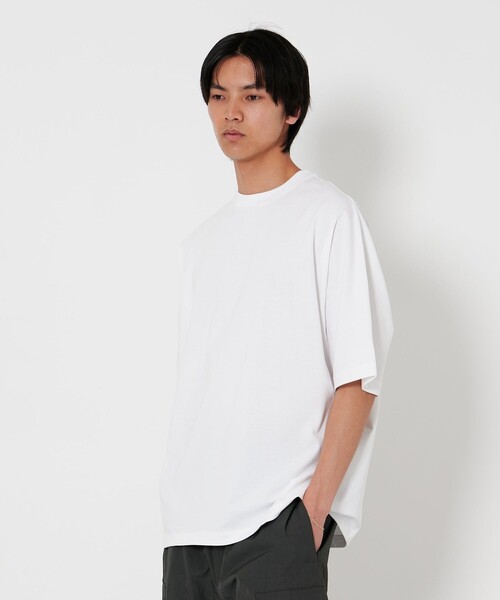 H BEAUTY&YOUTH UNITED ARROWS(エイチビューティーアンドユースユナイテッドアローズ)の「<H>メロー コットン ドルマンスリーブ Tシャツ(Tシャツ/カットソー・メンズ・モカ/ホワイト/ブラック・L/S/M)」の9枚目の写真