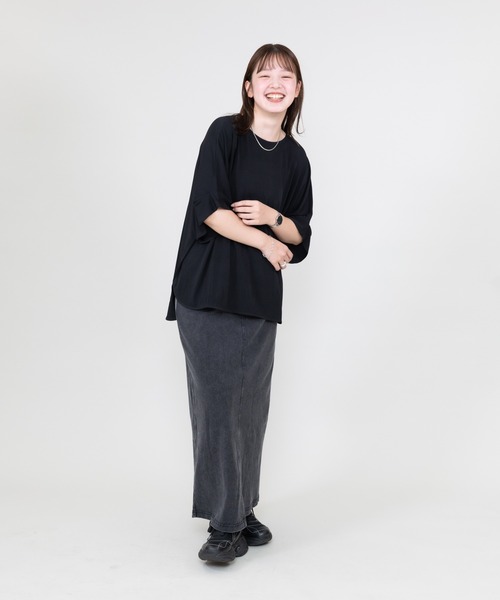 meeny miny（ミーニーマイニー）の「【meeny miny】【すらっと】美脚ニットsocksブーツ（ブーツ・レディース・ブラック/ホワイト・SMALL/MEDIUM/LARGE）」の4枚目の写真