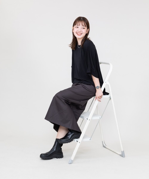 meeny miny（ミーニーマイニー）の「【meeny miny】【すらっと】美脚ニットsocksブーツ（ブーツ・レディース・ブラック/ホワイト・SMALL/MEDIUM/LARGE）」の7枚目の写真