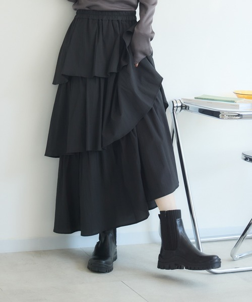 meeny miny（ミーニーマイニー）の「【meeny miny】【すらっと】美脚ニットsocksブーツ（ブーツ・レディース・ブラック/ホワイト・SMALL/MEDIUM/LARGE）」の13枚目の写真