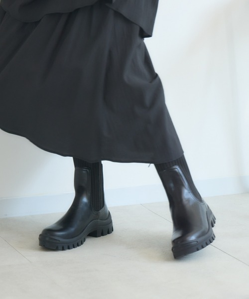 meeny miny（ミーニーマイニー）の「【meeny miny】【すらっと】美脚ニットsocksブーツ（ブーツ・レディース・ブラック/ホワイト・SMALL/MEDIUM/LARGE）」の15枚目の写真