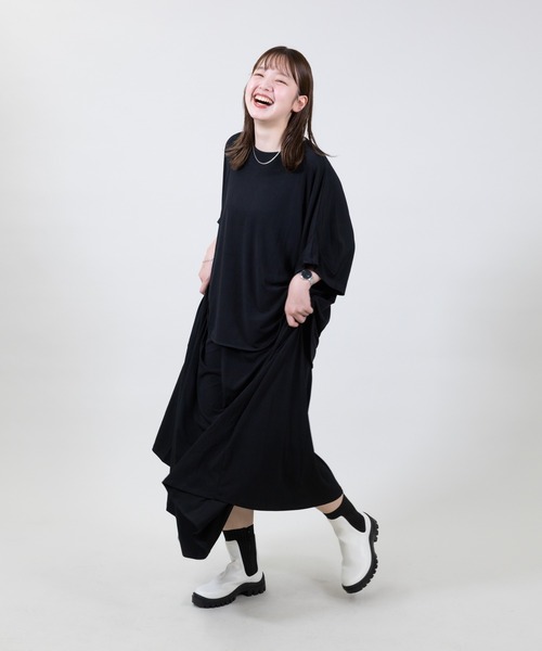 meeny miny（ミーニーマイニー）の「【meeny miny】【すらっと】美脚ニットsocksブーツ（ブーツ・レディース・ブラック/ホワイト・SMALL/MEDIUM/LARGE）」の22枚目の写真