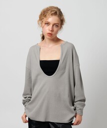 ATTISESSION | ＜ATTISESSION＞ビッグ サーマル トップス(Tシャツ/カットソー)