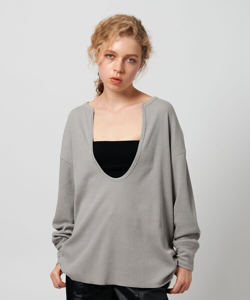 セール】＜ATTISESSION＞ビッグ サーマル トップス（Tシャツ