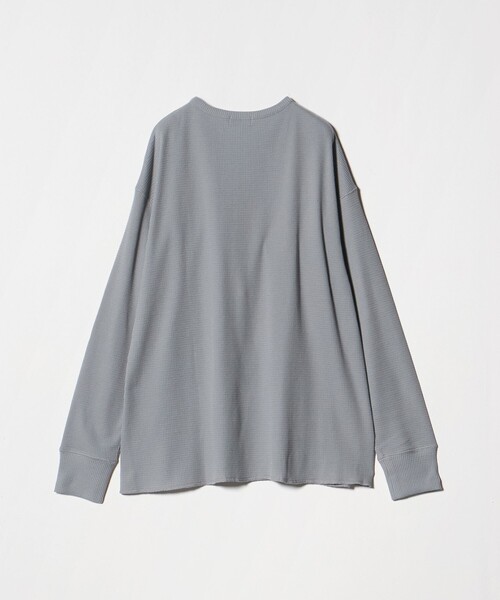ATTISESSION（アティセッション）の「＜ATTISESSION＞ビッグ サーマル トップス（Tシャツ/カットソー・レディース・グレー系/オフホワイト/ブラック・FREE）」の14枚目の写真
