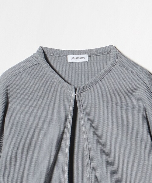 ATTISESSION（アティセッション）の「＜ATTISESSION＞ビッグ サーマル トップス（Tシャツ/カットソー・レディース・グレー系/オフホワイト/ブラック・FREE）」の15枚目の写真