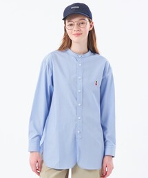 バッキンガムベア バンドカラーシャツ