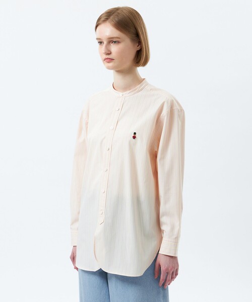 MACKINTOSH PHILOSOPHY（ﾏｯｷﾝﾄｯｼｭ ﾌｨﾛｿﾌｨｰ）の「バッキンガムベア バンドカラーシャツ（シャツ/ブラウス・レディース・ライトブルー/オレンジ/オフホワイト/ダークネイビー・38/36）」の11枚目の写真
