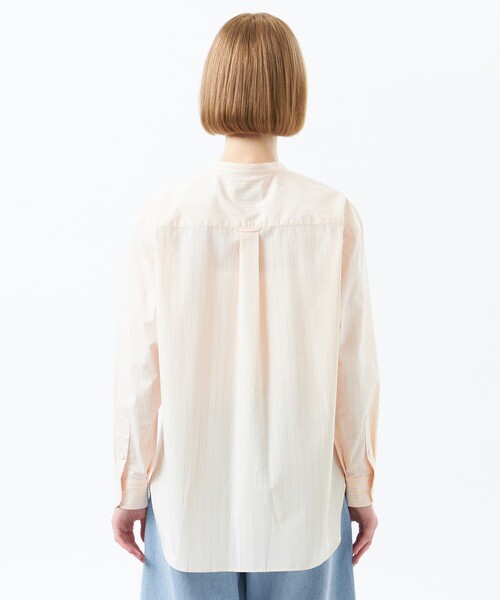 MACKINTOSH PHILOSOPHY（ﾏｯｷﾝﾄｯｼｭ ﾌｨﾛｿﾌｨｰ）の「バッキンガムベア バンドカラーシャツ（シャツ/ブラウス・レディース・ライトブルー/オレンジ/オフホワイト/ダークネイビー・38/36）」の12枚目の写真