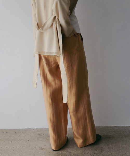 MANOF(マノフ)の「GLITTER RELAX PANTS(その他パンツ・レディース・アイボリー/ブラウン/オレンジ/ピンク・M/S)」の21枚目の写真
