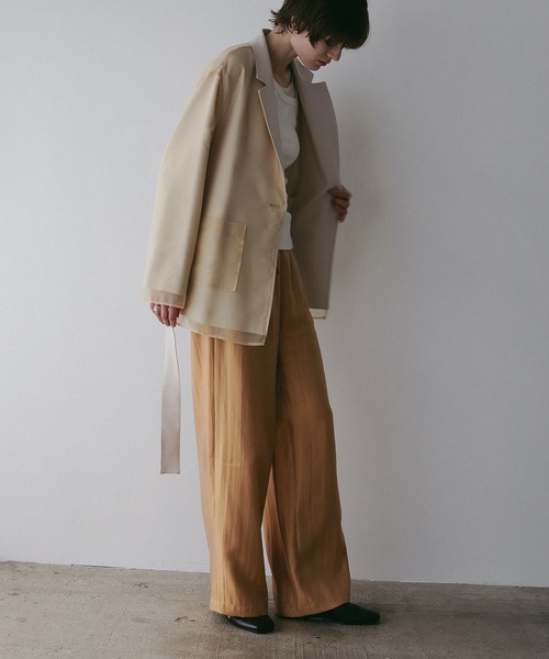 MANOF(マノフ)の「GLITTER RELAX PANTS(その他パンツ・レディース・アイボリー/ブラウン/オレンジ/ピンク・M/S)」の17枚目の写真