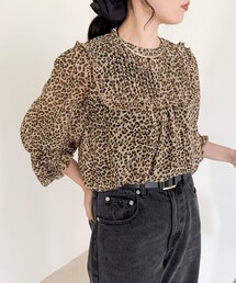 ピンタックギャザーブラウス