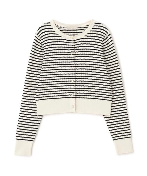 FREE'S MART(フリーズマート)の「◇金ボタンミニケーブルカーディガン(カーディガン/ボレロ・レディース・ネイビー/ホワイト系その他/グレー/ブルー/ブラウン・FREE)」の16枚目の写真