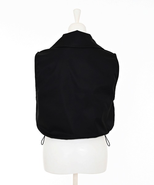 Narcissus（ナルシス）の「ハーフジップトップス/クロップドベスト（その他アウター・レディース・ブラック・FREE）」の7枚目の写真