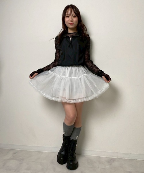 Narcissus（ナルシス）の「ハーフジップトップス/クロップドベスト（その他アウター・レディース・ブラック・FREE）」の16枚目の写真