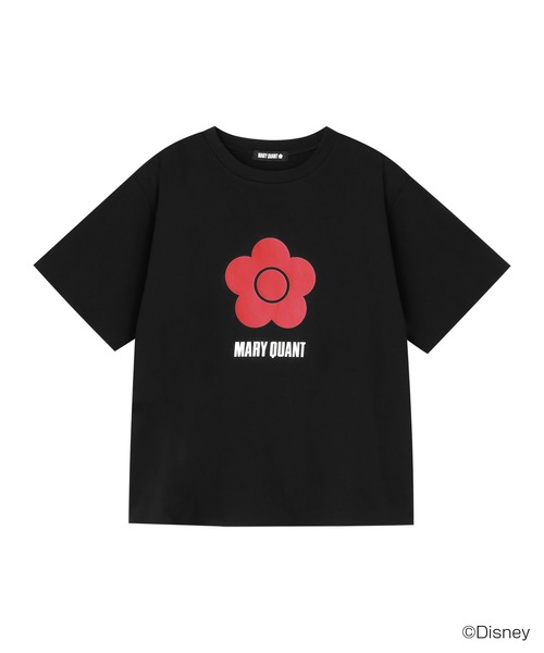 MARYQUANTマリークワントディズニーディズニーミニーTシャツブラック ミニーマウスデザイン Tシャツ（Tシャツ/カットソー）｜MARY