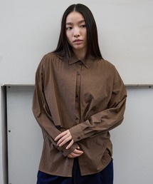【NOMINE】ロングヨークオーバーシャツ