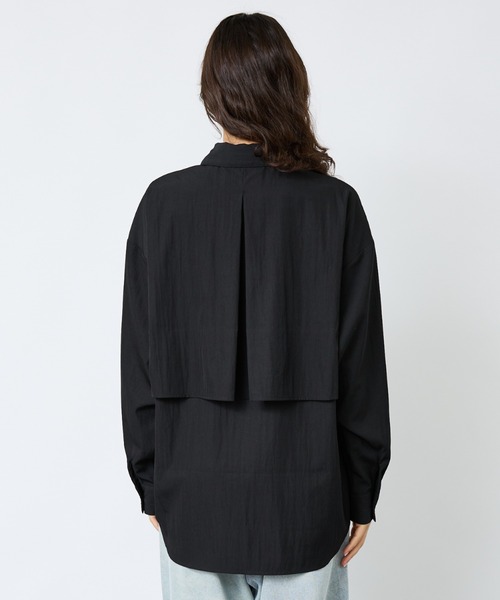 NOMINE(ノミネ)の「【NOMINE】ロングヨークオーバーシャツ(シャツ/ブラウス・レディース・ホワイト/ブラウン/ブラック・フリー)」の14枚目の写真