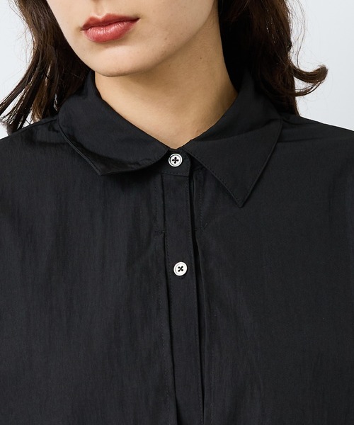 NOMINE(ノミネ)の「【NOMINE】ロングヨークオーバーシャツ(シャツ/ブラウス・レディース・ホワイト/ブラウン/ブラック・フリー)」の16枚目の写真