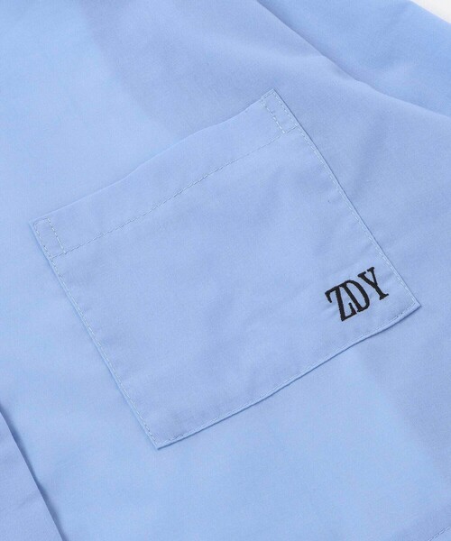 ZIDDY（ジディ）の「ダブル襟長袖シャツブラウス&タンクトップセット(130~160cm)（シャツ/ブラウス・キッズ・ホワイト/ブルー・150cm/FREE/130cm/140cm）」の18枚目の写真