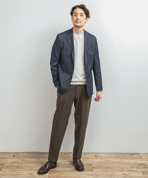 URBAN RESEARCH DOORS（アーバンリサーチドアーズ）の「LIFE STYLE TAILOR　デニムライクニットジャケット（その他アウター・メンズ・ネイビー・44/46/48/50）」の6枚目の写真