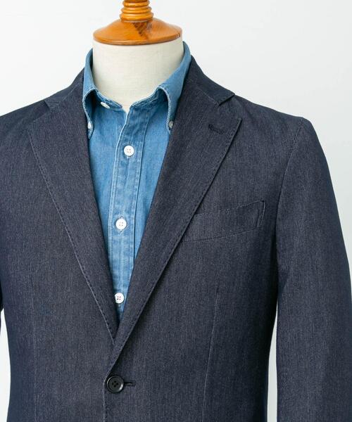 URBAN RESEARCH DOORS（アーバンリサーチドアーズ）の「LIFE STYLE TAILOR　デニムライクニットジャケット（その他アウター・メンズ・ネイビー・44/46/48/50）」の12枚目の写真