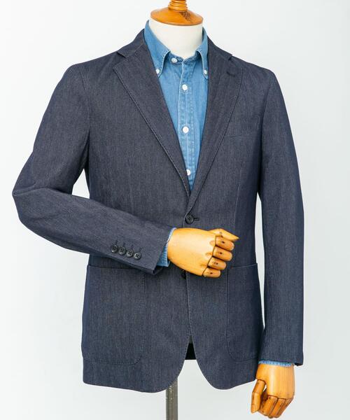 URBAN RESEARCH DOORS（アーバンリサーチドアーズ）の「LIFE STYLE TAILOR　デニムライクニットジャケット（その他アウター・メンズ・ネイビー・44/46/48/50）」の14枚目の写真