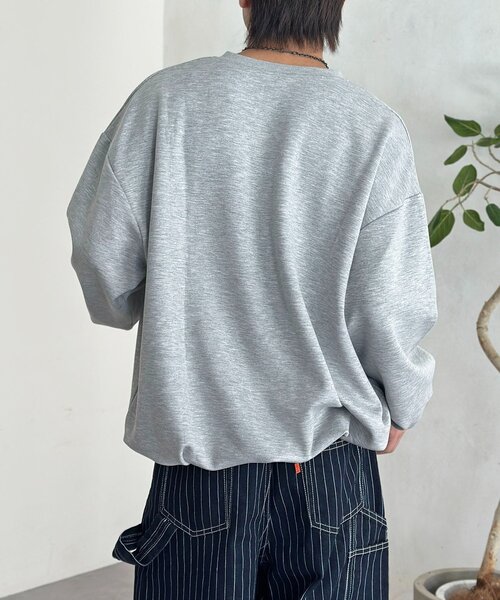 CPCM(シーピーシーエム)の「ダンボールヘンリーネックプルオーバー(Tシャツ/カットソー・レディース・ネイビー/グレー/ブラック・MEDIUM/LARGE)」の4枚目の写真