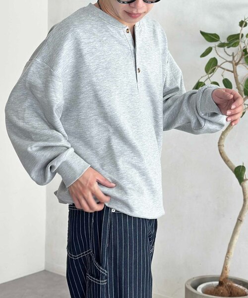 CPCM(シーピーシーエム)の「ダンボールヘンリーネックプルオーバー(Tシャツ/カットソー・レディース・ネイビー/グレー/ブラック・MEDIUM/LARGE)」の5枚目の写真