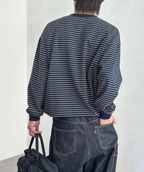 CPCM(シーピーシーエム)の「ダンボールヘンリーネックプルオーバー(Tシャツ/カットソー・レディース・ネイビー/グレー/ブラック・MEDIUM/LARGE)」の14枚目の写真