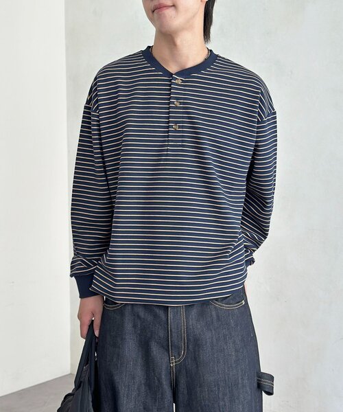 CPCM(シーピーシーエム)の「ダンボールヘンリーネックプルオーバー(Tシャツ/カットソー・レディース・ネイビー/グレー/ブラック・MEDIUM/LARGE)」の16枚目の写真