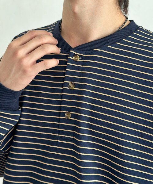CPCM(シーピーシーエム)の「ダンボールヘンリーネックプルオーバー(Tシャツ/カットソー・レディース・ネイビー/グレー/ブラック・MEDIUM/LARGE)」の18枚目の写真