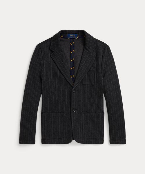 セール】チョークストライプ ニット ブレザー（テーラードジャケット