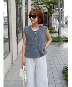 セール】ミックスツイード クルーネックベスト（ベスト）｜BALLSEY